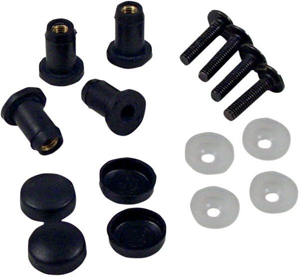 Windshield Well Nut Kit Black, 2, nordicamoto.ro