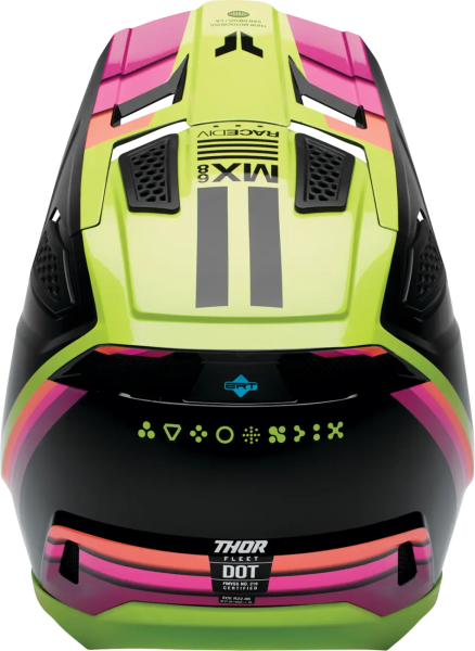 Casca Thor Fleet Defy Negru/Verde Fluo XXL-1