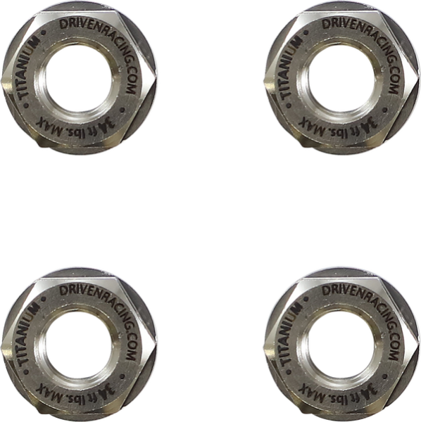 Titanium Sprocket Nuts Silver, 1, nordicamoto.ro