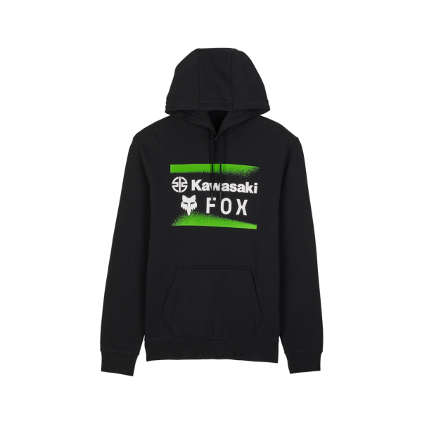 Hanorac Fox x Kawasaki cu guler închis, 1, nordicamoto.ro