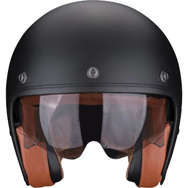 Casca open face SCORPION BELFAST EVO LUXE S NEGRU MAT, 2, nordicamoto.ro