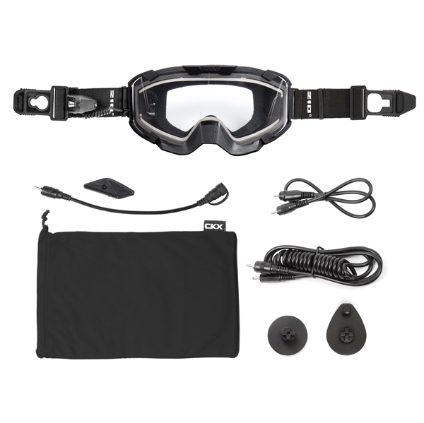 CKX Goggle 210° Original Heated black/clear lens-2