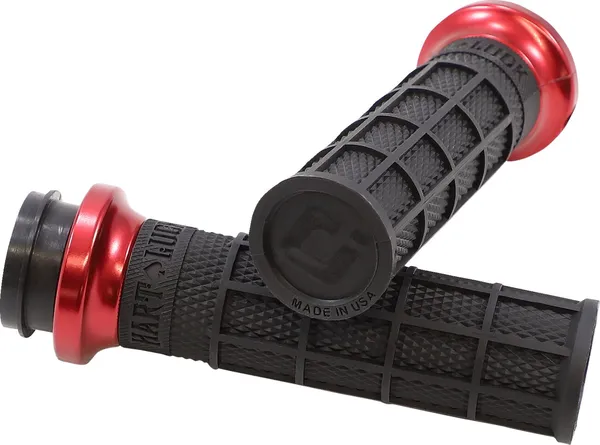 Harley Hart-luck Signature V-twin Lock-on Grips Black-1