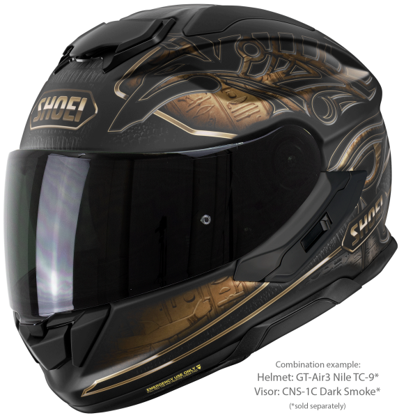 Casca integrala SHOEI GT-AIR3 NILE TC-9 Negru/Maro Mat XXL-2