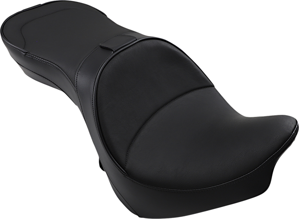 Low-profile Touring Seat With Ez Glide Ii Backrest Option Black-4