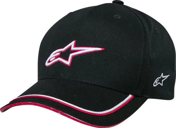 Ascension Curved Bill Snap Hat Black 