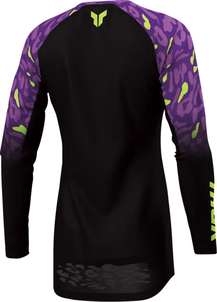 Tricou pentru femei Launchmode, model Spotted, violet-negru, 17, nordicamoto.ro