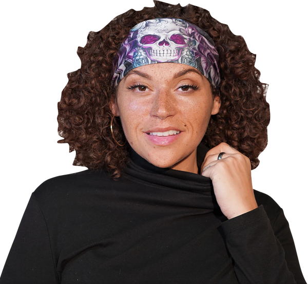 Headband Winged Destiny Gray, Pink, 1, nordicamoto.ro