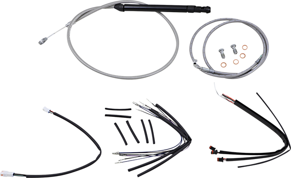 Handlebar Cable And Brake Line Kit For Burly Ape Handlebars Silver, 1, nordicamoto.ro
