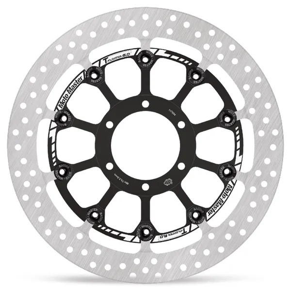 Halo Series T-floater Brake Rotor Black, Stainless Steel-1