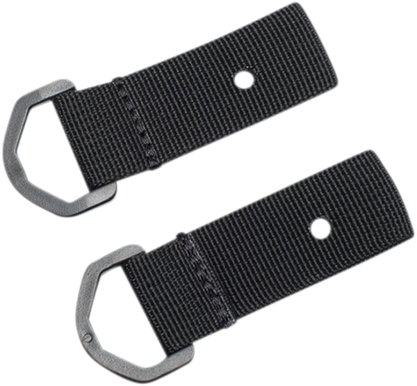 Tie-down Loops For License Plate Strap Set Black 