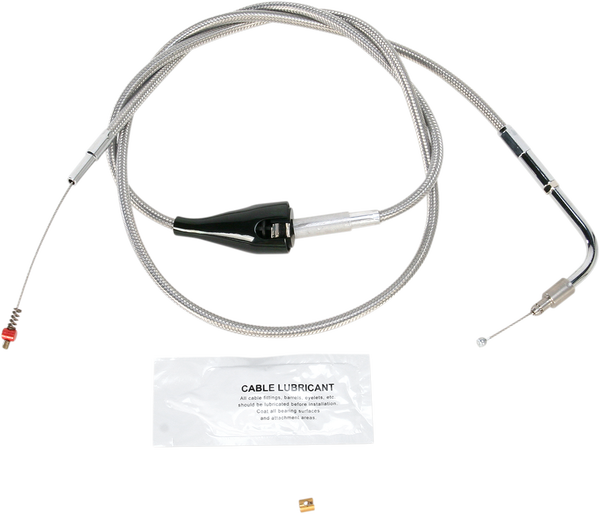 Stainless Steel Throttle/idle Cable Silver +203 mm (8''), 1, nordicamoto.ro