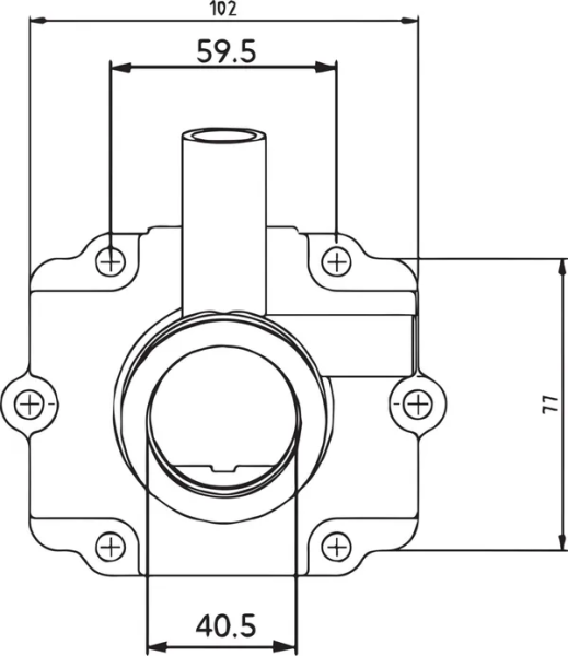 Carburetor Mounting Flange Black-1