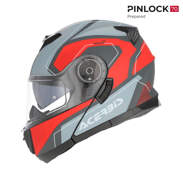 Casca Acerbis Serel 22.06 Grey/Red-11