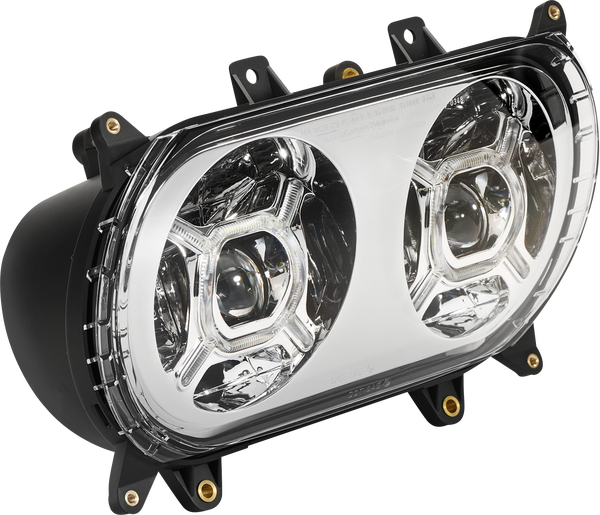 Proglow Double-x Led Headlight Chrome, 3, nordicamoto.ro