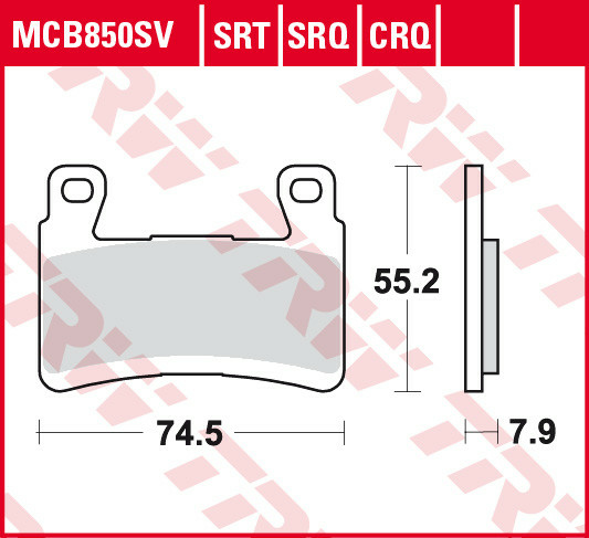 Placute frana fata TRW Sinterizate STREET KAWASAKI ZX-6R 636 NINJA '13-'15/ ZX-6R 636 NINJA '16-'17/ZX 636 G ZX6R NINJA ABS '19-