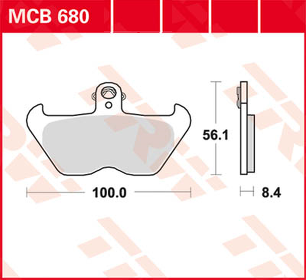 Organic Allround Brake Pad, 1, nordicamoto.ro
