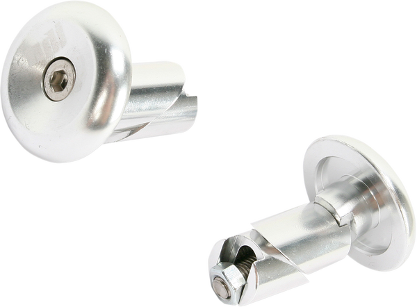 Aluminum Handlebar End Plug Silver