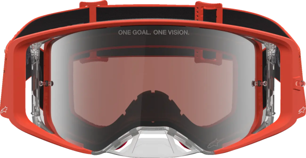 Ochelari Copii Alpinestars Vision Vesta Argintiu/Portocaliu/Lentila Colorata, 4, nordicamoto.ro