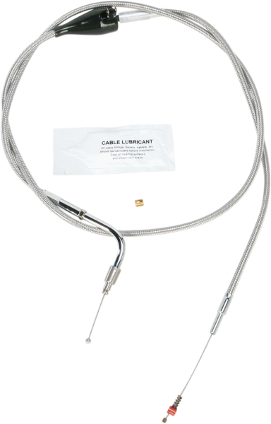 Stainless Steel Throttle/idle Cable Silver +203 mm (8''), 1, nordicamoto.ro