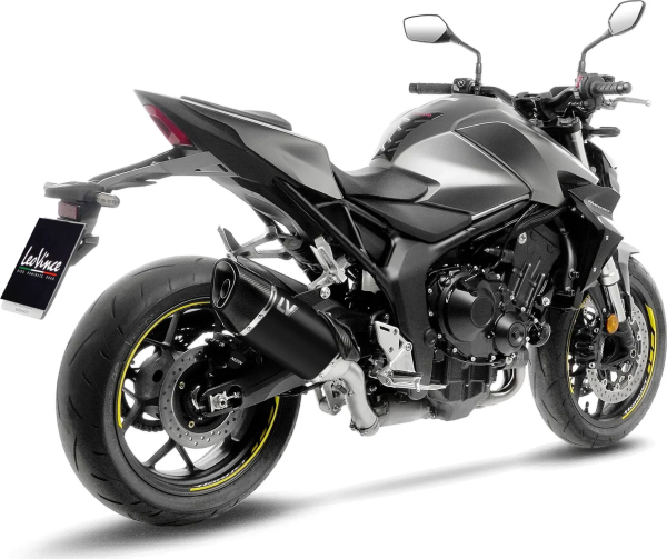 Tobă de eșapament LeoVince LV-14 R Black Edition Slip-On pentru Honda CB1000 Hornet, 5, nordicamoto.ro