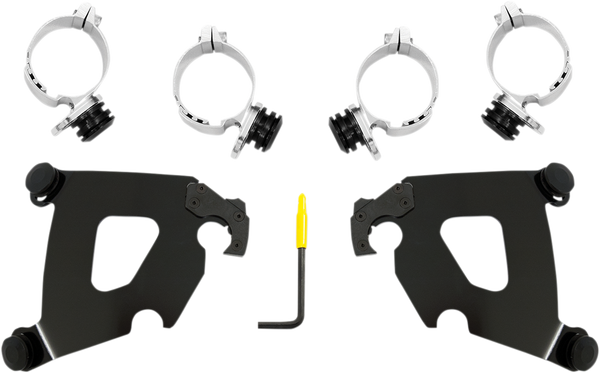 Cafe Fairing Trigger-lock Hardware Kit Black, 1, nordicamoto.ro