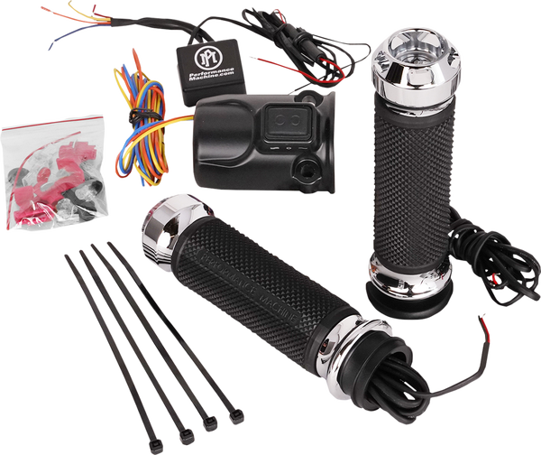 Apex Heated Grips Silver, 1, nordicamoto.ro