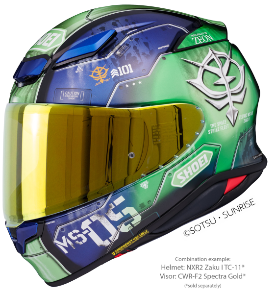 Casca integrala SHOEI NXR2 ZAKU I TC-11 Albastru/Verde XXL-3
