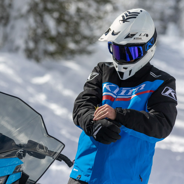Geaca Snowmobil Klim Kaos Insulated Black - Electric Blue Lemonade-12