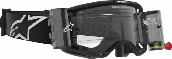 Alpinestars Vision 8 Corp Roll-off Goggle Clear, Black -1