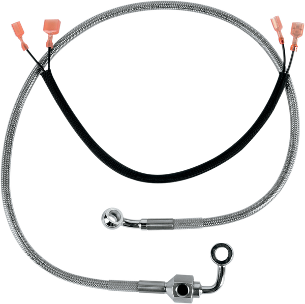 Stainless Steel Brake Line Kit Silver, Clear-coated, 1, nordicamoto.ro