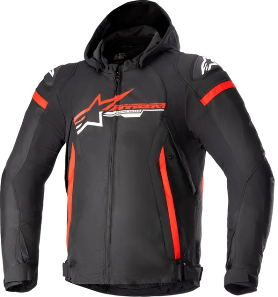 Geaca Moto Alpinestars Zaca Waterproof Black/Red/White-2