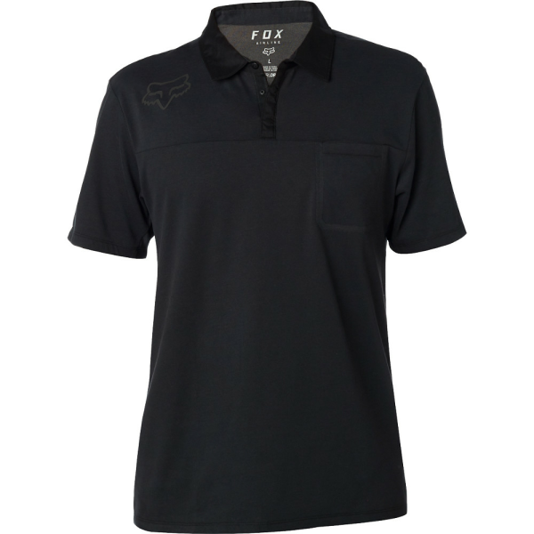 Tricou FOX REDPLATE 360 SS TECH POLO Black-1