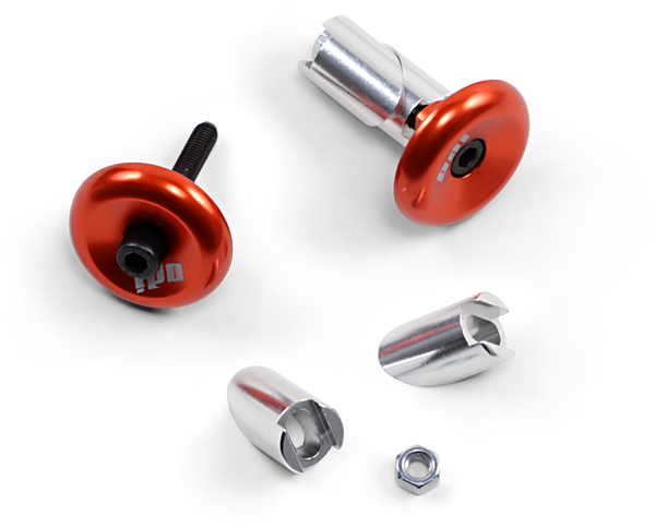 Aluminum Handlebar End Plug Orange 