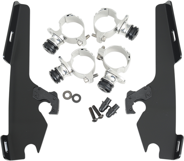 Fats/slim Windshield Trigger-lock Complete Mount Kit Black, 1, nordicamoto.ro
