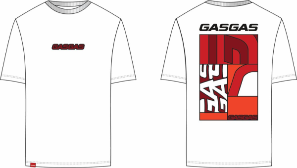 Tricou GasGas Full Gas White-1