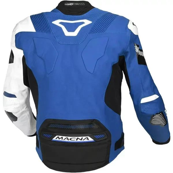 Geaca de piele sport/touring MACNA POINTER - Produs Resigilat Alb/Negru 52, 9, nordicamoto.ro