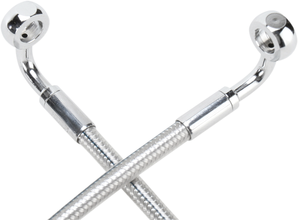 E-z Align Dot Braided Single Disc Front Brake Line Chrome, Sterling Chromite® Ii, 2, nordicamoto.ro