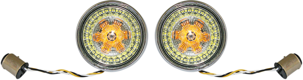 Probeam® Ringz Bullet Bezel Led Turn Signal Chrome, 2, nordicamoto.ro