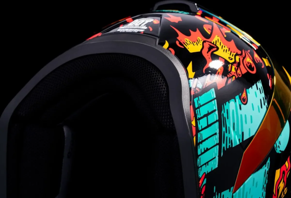 Casca Icon Airform Munchies Mips Green/Orange/Blue, 15, nordicamoto.ro