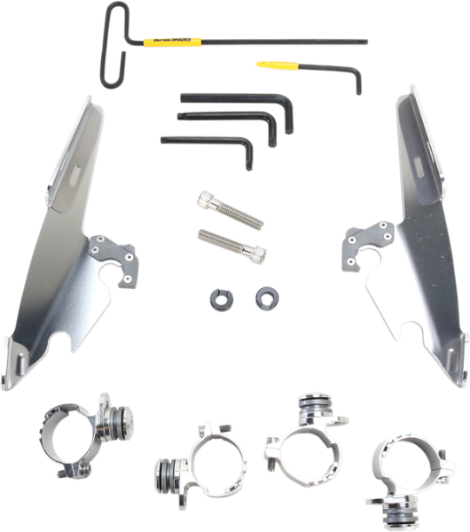 Batwing Fairing Trigger-lock Mounting Kit Silver, 1, nordicamoto.ro