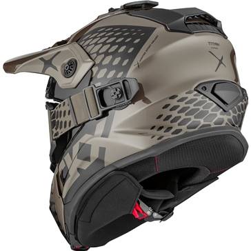 CKX Helmet + Goggles TITAN Viper Titanium M, 3, nordicamoto.ro