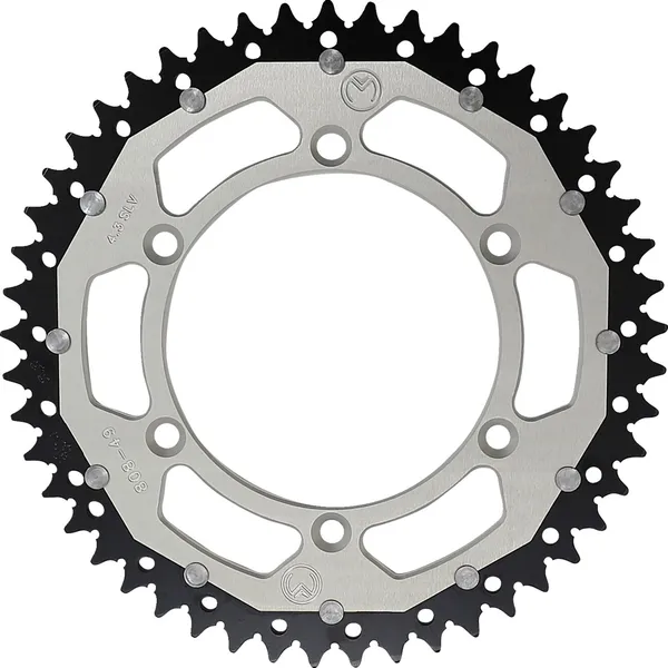 MOOSE RACING Dual Sprocket Silver -0