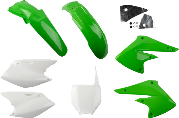 Full Body Replacement Plastic Kit Green, White-4