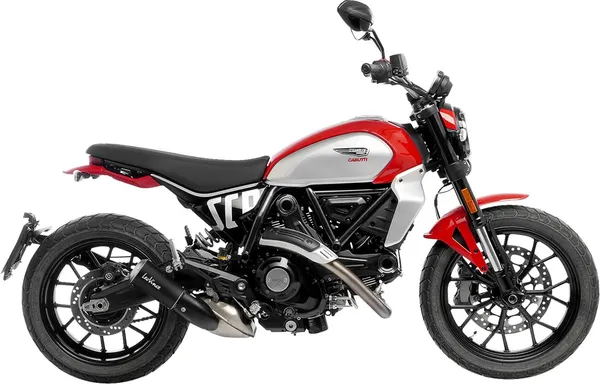 Tobă de eșapament LeoVince LV-10 Black Edition Slip-On pentru Ducati Scrambler 800, 1, nordicamoto.ro