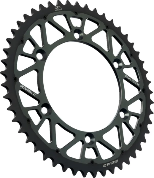 JT SPROCKETS Twinstar Rear Sprocket Graphite 