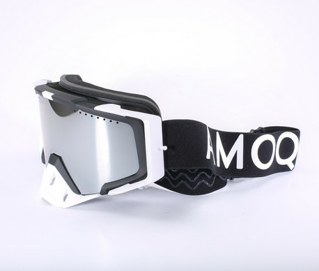 Ochelari Snowmobil AMOQ Aster Black-White Silver Mirror-0