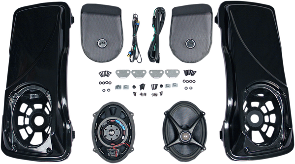 Saddlebag-lid Kit W/rokker® Xxr 5x7” Speakers Black, 1, nordicamoto.ro
