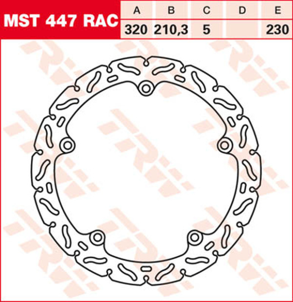 Contoured Fixed Brake Rotor, 2, nordicamoto.ro