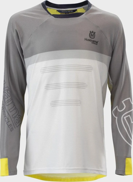 Tricou Copii Husqvarna Railed Grey/White-4